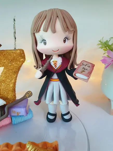 Topo de Bolo Hermione Personalizada (harry Potter) Biscuit