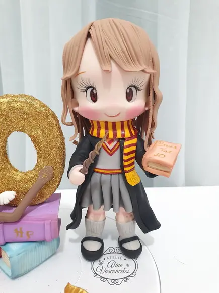 Topo de Bolo Hermione Personalizada (harry Potter) Biscuit
