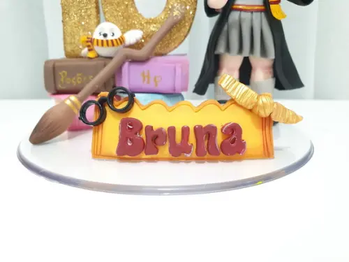 Topo de Bolo Hermione Personalizada (harry Potter) Biscuit