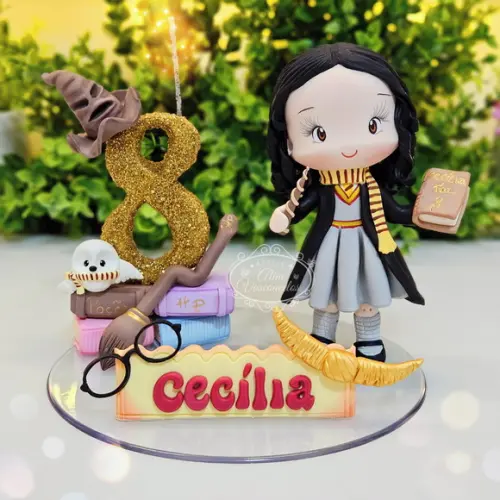 Topo de Bolo Hermione Personalizada (harry Potter) Biscuit