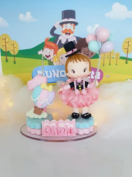 Topo de Bolo Mundo Bita Personalizado em Biscuit