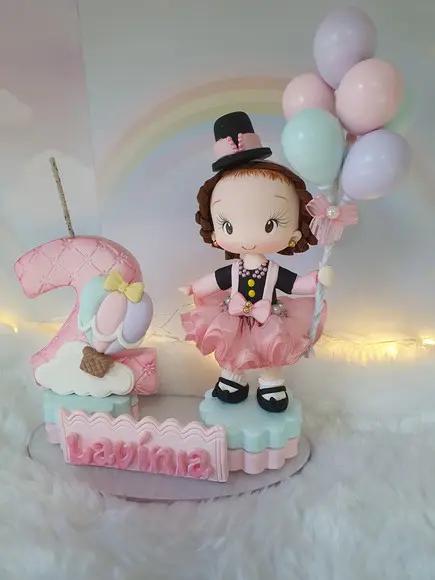 Topo de Bolo Mundo Bita Personalizado em Biscuit