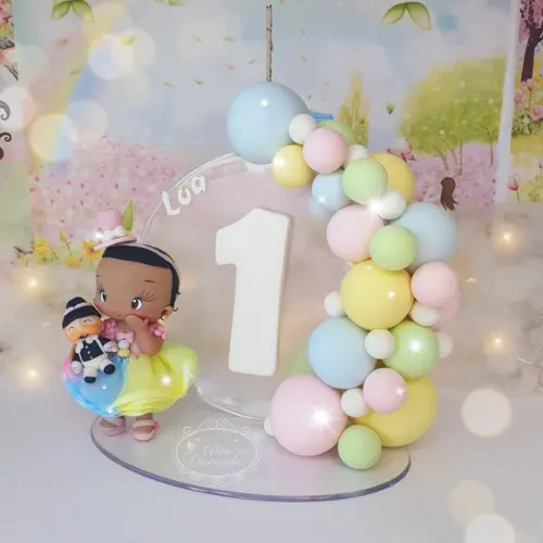 Topo de Bolo Mundo Bita Personalizado em Biscuit