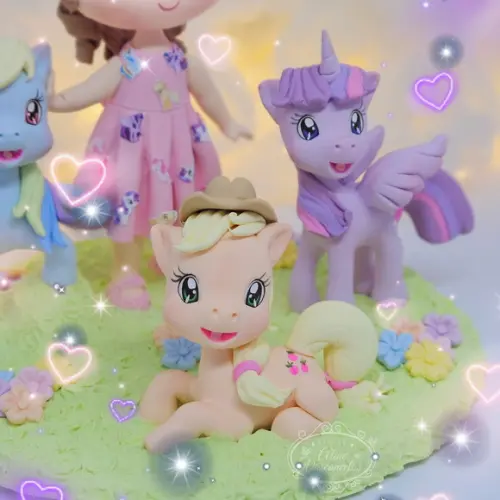 Topo de Bolo My Little Poney Personalizado em Biscuit