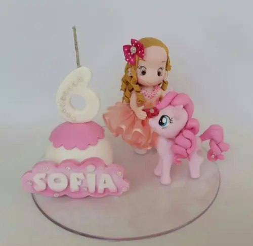 Topo de Bolo My Little Poney Personalizado em Biscuit