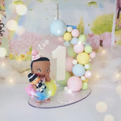 Topo de Bolo Mundo Bita Personalizado em Biscuit