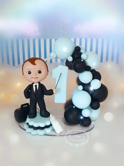 Topo de Bolo o Poderoso Chefinho Personalizado em Biscuit