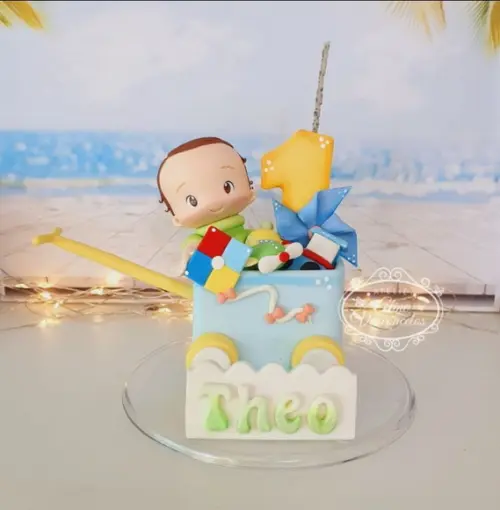 Topo de Bolo Personalizado Tema Brinquedos em Biscuit