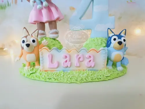 Topo de Bolo Pet/cachorro/blue... em Biscuit
