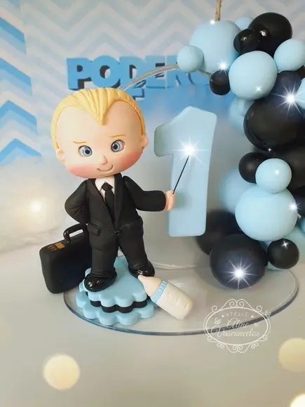 Topo de Bolo Poderoso Chefinho Personalizado em Biscuit