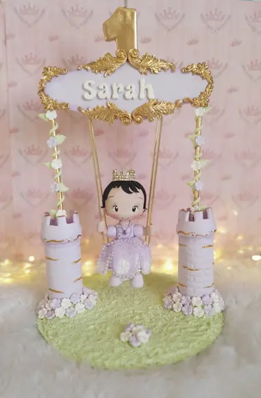 Topo de Bolo Princesa Sofia Personalizado em Biscuit