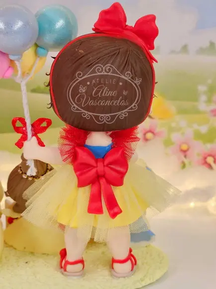 Topo de Bolo Princesas Disney em Biscuit