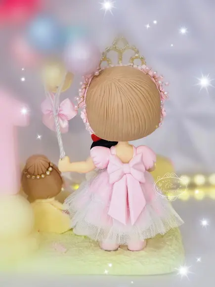 Topo de Bolo Princesas Disney Personalizado em Biscuit