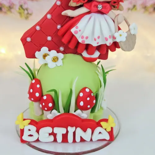 Vela Chapeuzinho Vermelho Personalizada Biscuit