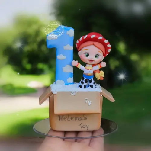 Vela de Aniversário Jessie Toy Story em Biscuit