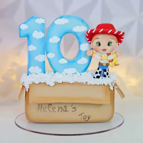 Vela de Aniversário Toy Story em Biscuit