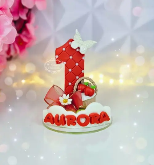 Vela Decorada Chapeuzinho Vermelho em Biscuit
