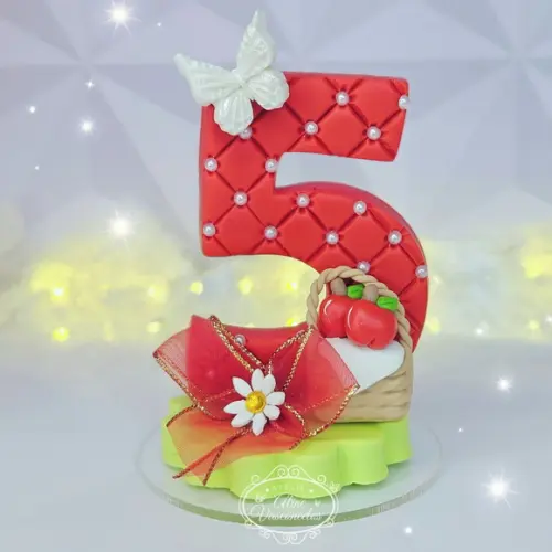 Vela Decorada Chapeuzinho Vermelho em Biscuit