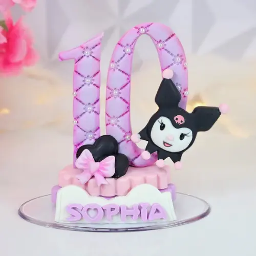 Vela Hello Kitty em Biscuit