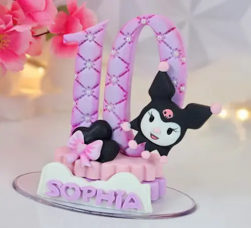Vela Hello Kitty em Biscuit
