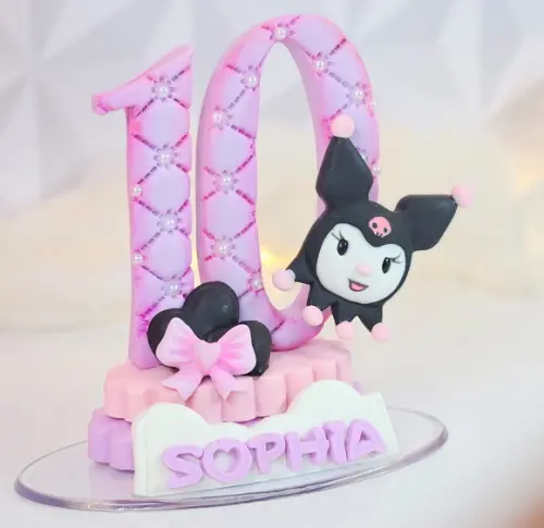 Vela Hello Kitty em Biscuit