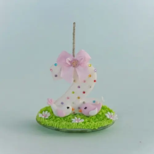 Vela Jardim Encantado em Biscuit