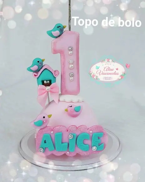 Vela Jardim Encantado em Biscuit