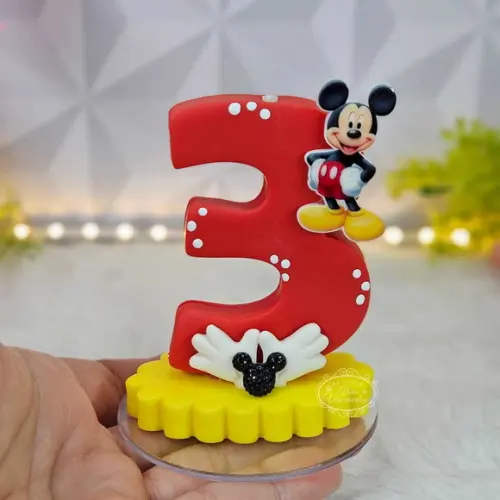 Vela Mickey em Biscuit (pronta Entrega)