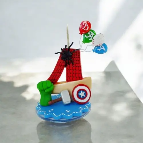 Vela Super Heróis/ Vingadores em Biscuit