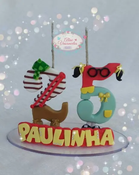 Vela Tema Chaves em Biscuit