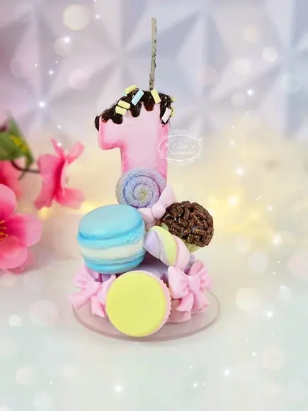Vela Temática Confeitaria em Biscuit
