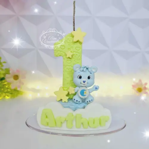 Vela Ursinho Carinhoso em Biscuit