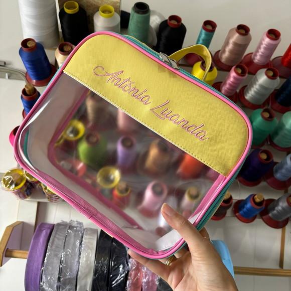 20 Unidades Maleta m Necessaire com Transparência
