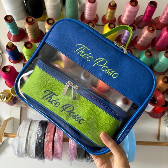 Kit Maleta m + 2 Necessaires / Estojo com Transparência