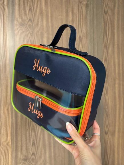 Kit Maleta m + Necessaire / Estojo com Transparência