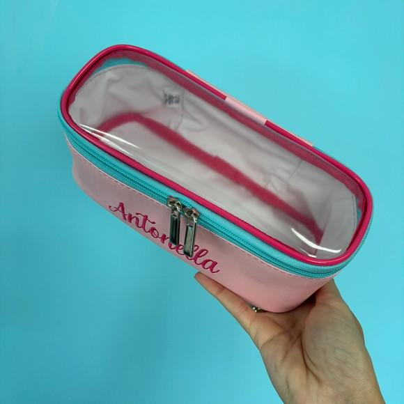 Kit Maleta m + Necessaire / Estojo com Transparência