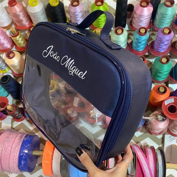 Kit Maleta m + Necessaire / Estojo com Transparência