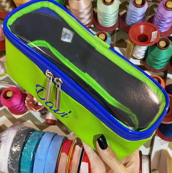 Kit Maleta m + Necessaire / Estojo com Transparência