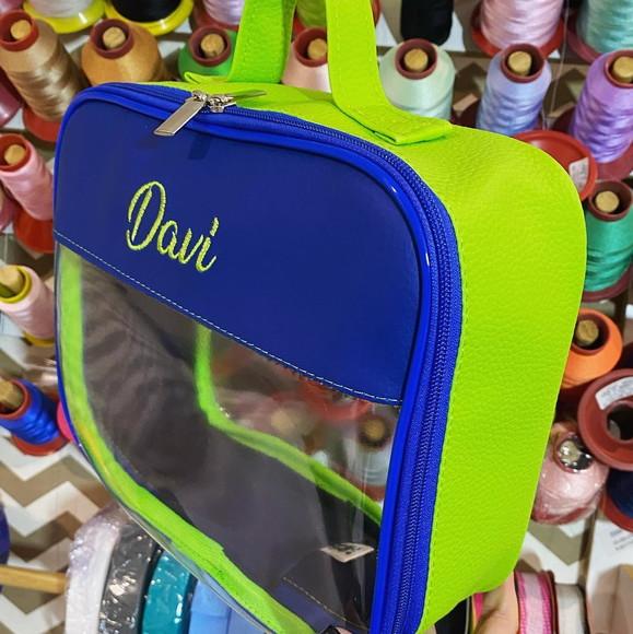 Kit Maleta m + Necessaire / Estojo com Transparência