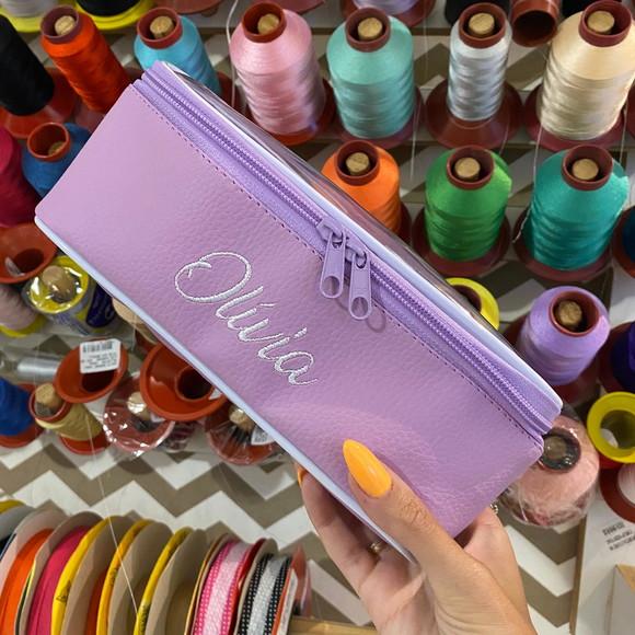 Kit Maleta m + Necessaire / Estojo com Transparência