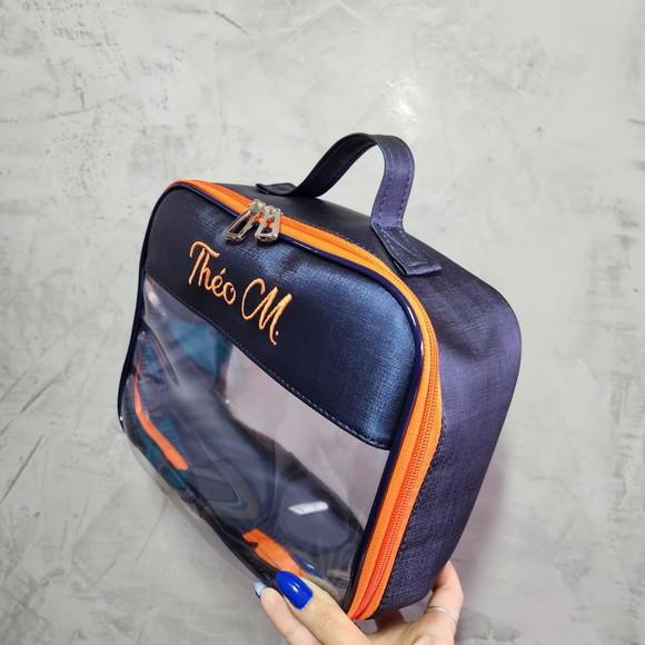 Kit Maleta m + Necessaire / Estojo com Transparência