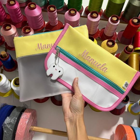 Kit Necessaire Porta Escova de Dente + Organizador Multiuso