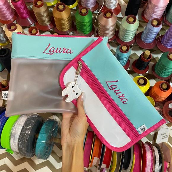 Kit Necessaire Porta Escova de Dente + Organizador Multiuso