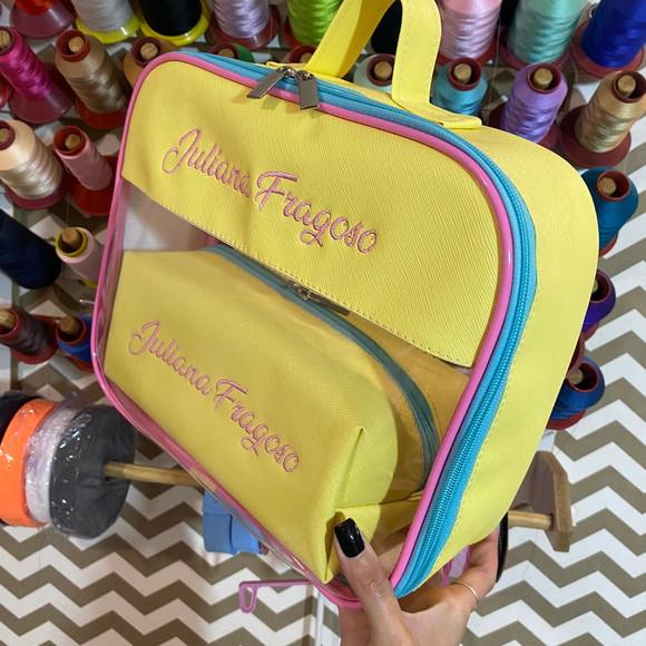 Maleta G Necessaire com Transparência + Necessaire m
