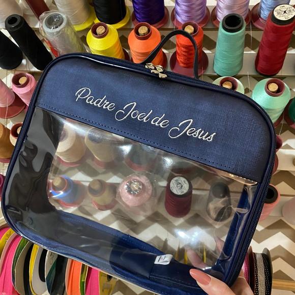 Maleta G Necessaire Com Transparência + Necessaire M