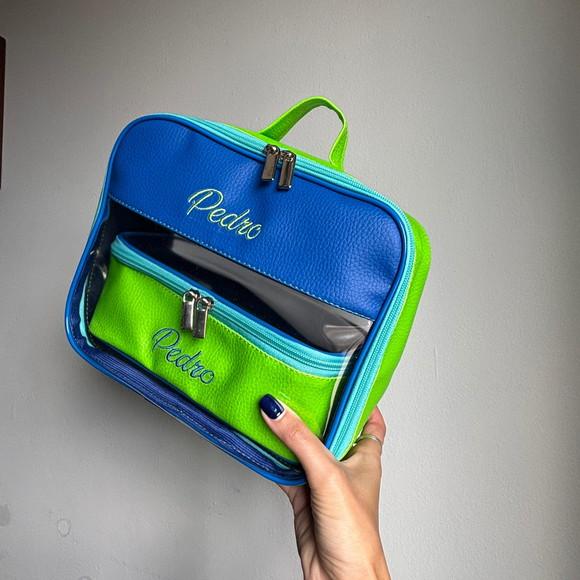 Maleta m + Necessaire / Estojo com Transparência