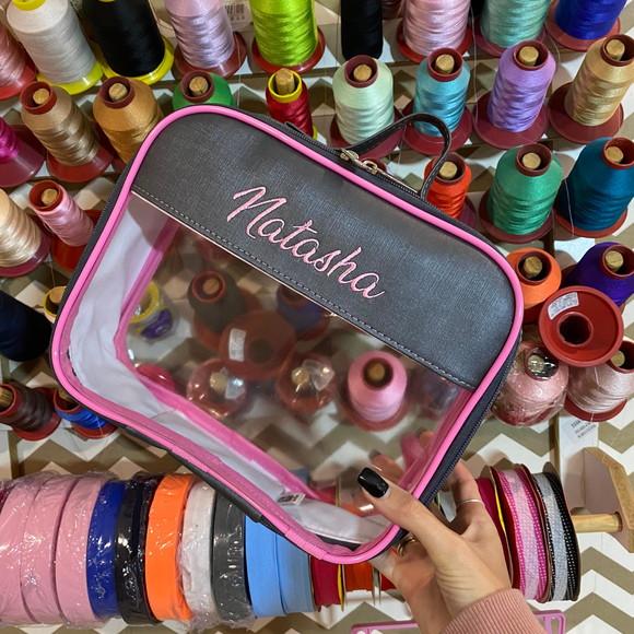 Maleta m Necessaire com Transparência