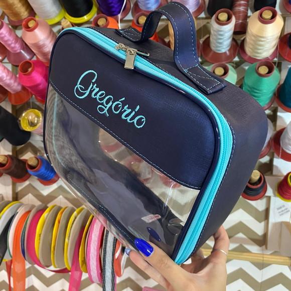 Maleta m Necessaire com Transparência