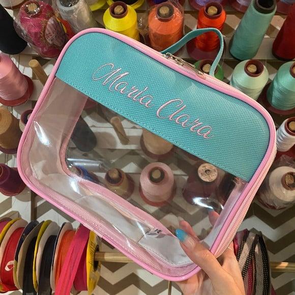 Maleta m Necessaire com Transparência