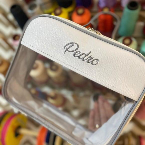Maleta M necessaire com transparência